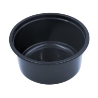 Okrúhla PP nádoba, čierna, 350 ml (D-8115c) 50 ks.