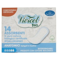 VIVICOT SANITÁRNE VLOŽKY 100% BIO BAVLNA 14 KS