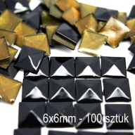 Pyramídy Thermojet Jets Black 6mm 100ks