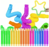 Rúrky Senzorické Rúrky Pop Tubes Set XXL 20 ks