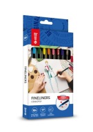 Jemné linky MemoBe, 10 ks, popisovače 0,4 mm