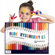 VEKTOROVÝ BLOK VEĽKÝ A3 FAREBNÝ PAPIER A3