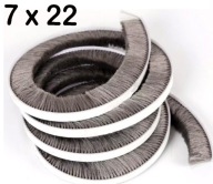 Ozvučovacia kefa, tesnenie na šatník 7x22 mm, LEPIDLO