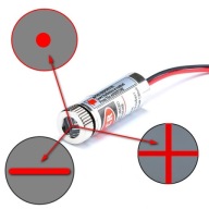 Červený krížový laser 5mW 650nm s nastavením