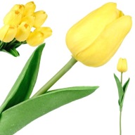 SILIKÓNOVÝ TULIPÁN AKO ŽIVÝ UMELÝ GUMOVÝ KVET PRE ŽLTÉ UMENIE