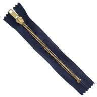 KOVOVÝ Zips 16cm NÁMORNÍCKA MODRÁ