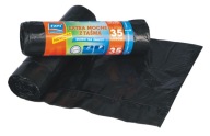 Vrecia na odpad s páskou 35 L BLACK STRONG odpad