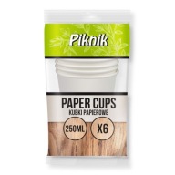 Papierový pohár 250ml Piknik 6 ks $