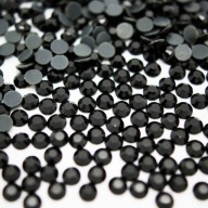 Termokryštály Sklenené kubické zirkóny čierne 4mm 1000 ks