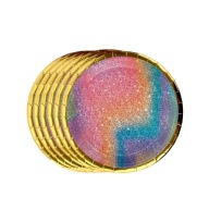 NARODENINOVÉ PAPIEROVÉ TANIERE Party Galaxy 18 cm