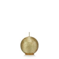 Guľová sviečka COCOON 6 cm, farba ZLATÁ