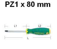 Krížový skrutkovač PZ1 x 80mm D71Z180 Jonnesway
