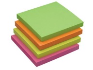 Samolepiaci notebook Q-Connect 76x76mm /450k/ 6 Col.