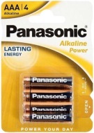 AAA BATÉRIE PANASONIC ALKALICKÉ SILNÉ 4 KS.