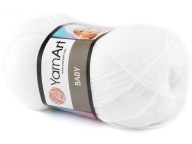 Biela priadza Baby YarnArt 501