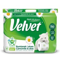 Zamatový toaletný papier Harmanček a Aloe 12 roliek