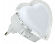 Zásuvné svietidlo do zásuvky HEART, 0,3W LED
