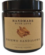 Nálepky SANDALWOOD na sójové sviečky