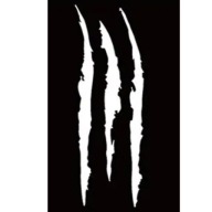 Vinylová nálepka na kapotu FENDER MONSTER CLAWS 22 x 6,5cm