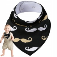 Podbradník 100% bavlna podbradník Šatka Bavlnená šatka MUSTACHE 30-35 cm
