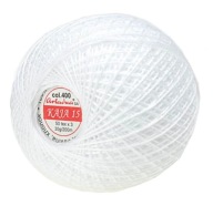 Cordonka KAJA 15 30g/200m biela farba 0400 Ariadna