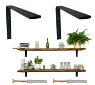 držiak na policu LOFT Polish 20x13cm na stenu, nástenná polica + 2 hmoždinky