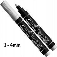 PICA 522 univerzálny permanentný popisovač biely 1mm-4mm