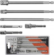 YATO ADAPTÉRY HEX REDUKCIE PRE ZÁSUVKY 1/4 3/8 1/2 5cm, 15cm