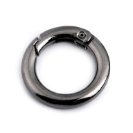 KARABÍNA SHAKEL okrúhla 16mm ČIERNA NIKEL