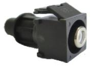 Keystone konektor F zásuvka - RCA zásuvka