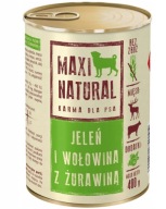 MAXI NATURAL Mokré krmivo pre psov DEER BEEF 400g