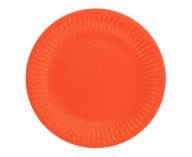 Jednorazové papierové TANIERE ČERVENÉ 18cm 6 ks