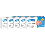Rapesco silné medené kancelárske sponky 24/6 mm 5000 kusov do zošívačky