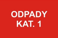 č. 42 VÝSTRAŽNÁ TABUĽKA KAT. 1 (červená).