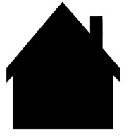 NÁLEPKA KRIEDOVÁ TABUĽA BLACK HOUSE 30x35,5 cm