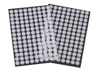 SILNÉ SAMOLEPIACE KRÚŽKY NA VELCRO KRUHY 10mm BIELE 126 ks.