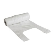 Jednorazové nákupné tašky z HDPE v rolke, pevné, 120 kusov, hrúbka 8,3 mikrónu
