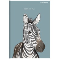 Kockovaný zápisník s okrajom A5 TOP-2000 SWEET ANIMAL 32 listov