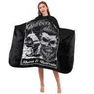 SKULL BARBER HAIRCUT SALON HAIR CAPES