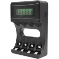 Univerzálna nabíjačka pre Ni-MH prstové batérie typu R03 AAA R6 AA LCD