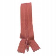 YKK plastový zips 20 cm na nohavice DIRTY PINK