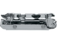 CLIP, priame vedenie s excentrom, 0 mm, oceľ