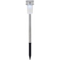 PROGARDEN SOLAR LAMPA 27,5CM STRIEBORNÁ