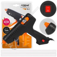 PIŠTOĽ NA TEPLOLEPENIE 40W 7MM SILNÉ LEPIDLO + SADA 2 NÁPLŇOV