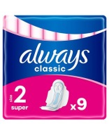 ALWAYS CLASSIC Hygienické vložky s krídelkami Maxi 9 ks