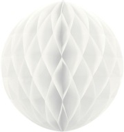guľa z hodvábneho papiera XL veľká 40 cm BIELA ​​svadobná medovník