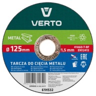 Rezný kotúč na oceľ kov 125 x 1,5 x 22,2 mm VERTO