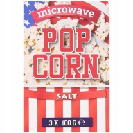 Popcorn slaný do mikrovlnnej rúry 3 x 100 g