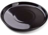 VEĽKÝ ČIERNY JEDÁLNY TANIER NADINE ČIERNA 24 CM