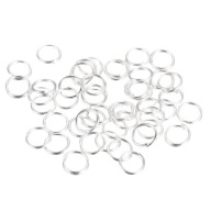 Closed Ring Links Silver 6mm 200pcs